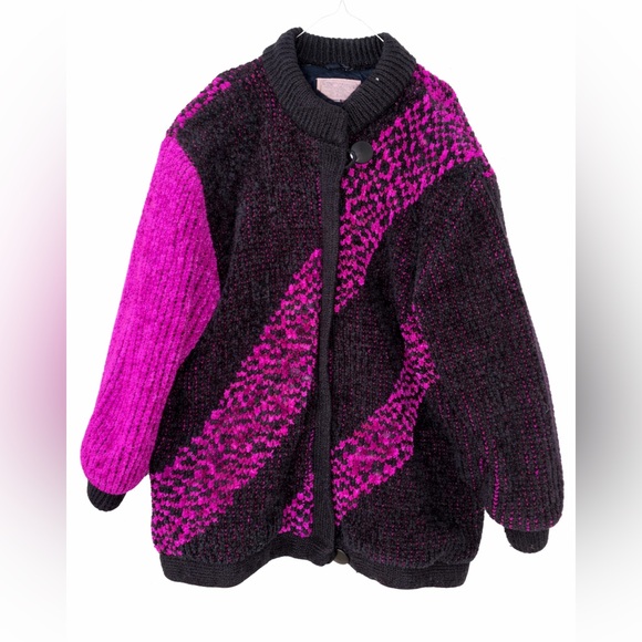 Vintage 80s/90s Karizma Statement Cardigan – Size L - Picture 1 of 4